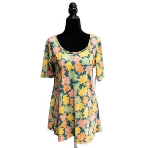 NWT LuLaRoe Autumnal Floral Pattern Perfect T, Size X-Small
